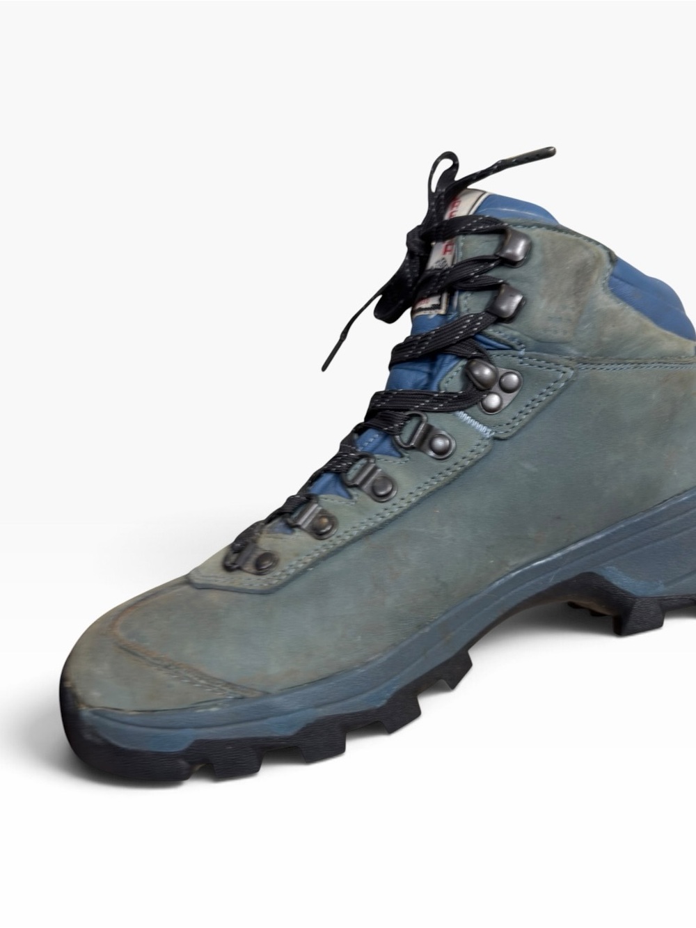 Vintage Lafuma LFG 1835 Leather Hiking Boots Womens 9 Vibram Alpine Gorpcore - Picture 10 of 13